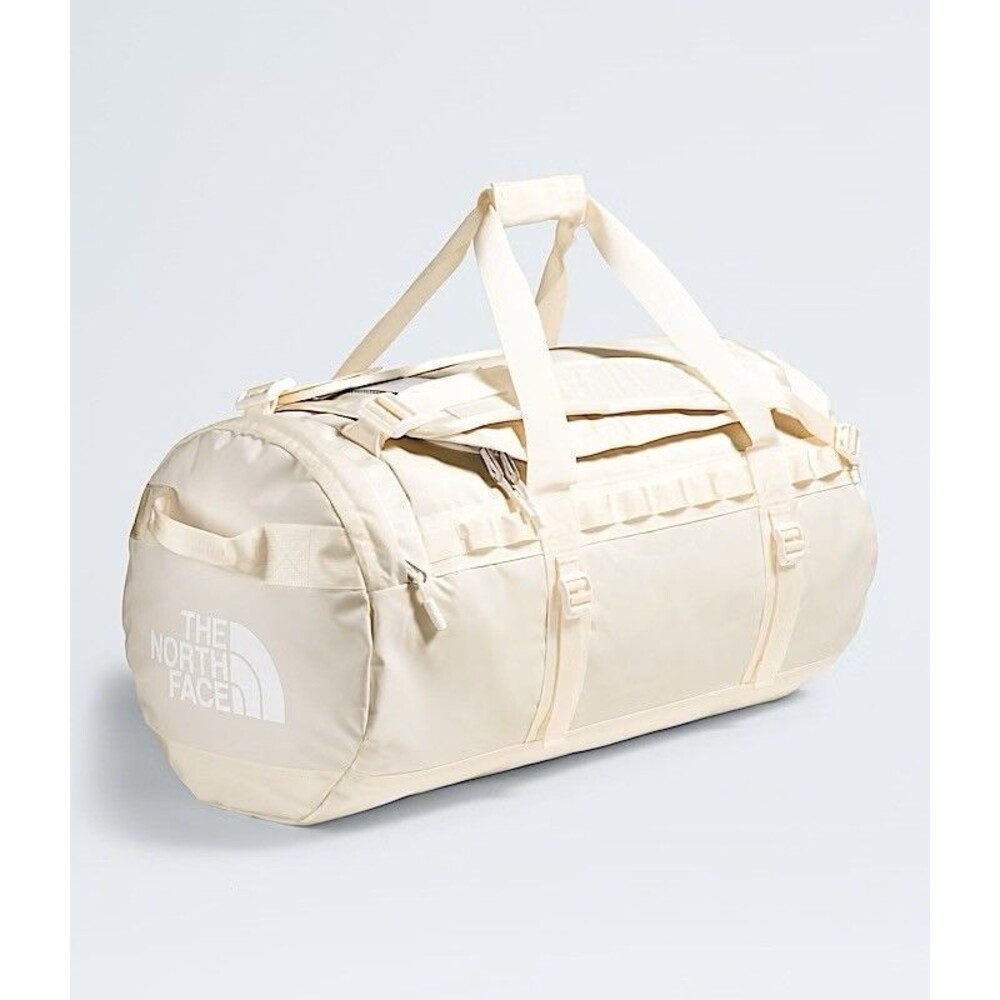 The North Face Base Camp Duffel Bag Medium 71L Travel TNF White Dune New $149